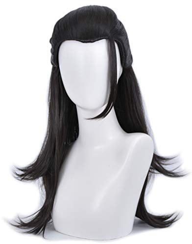 HIROAKIYA Suguru Geto Wig, Suguru Geto Cosplay Wig with Wig Cap, Length approx.60cm