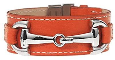 DIMACCI ARMBAND - ORSINI (Orange + Edelstahl)