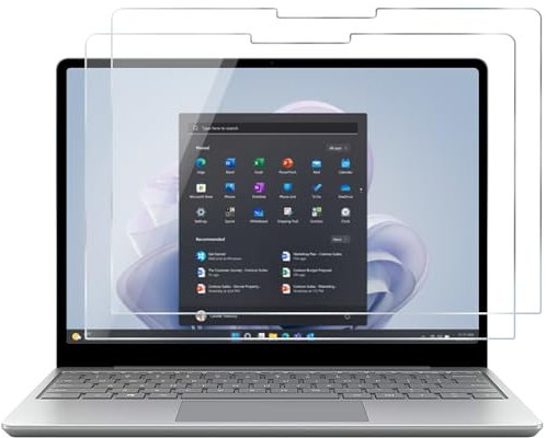 ProCase 2 Pack Microsoft Surface Laptop Go 2 12.4 Inch Screen Protector, Tempered Glass Screen Film Guard for 12.4 Surface Laptop Go 2 2022/ Surface Laptop Go 2020 -Clear