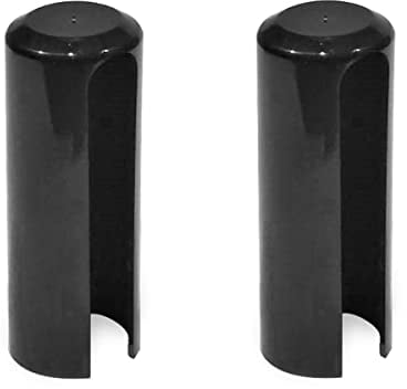 Aufsteckhülse 2 Stück Schwarz Türband 15 mm Kunststoff