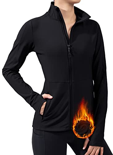 VUTRU Damen Fleece Jack Laufjacke, Sportjacke Damen Funktionsjacke Warm