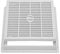 Caditoia griglia chiusino con telaio in PP plastica pvc anti UV maglia antitacco grigio Super Varie misure Made in Italy (cm 40x40)
