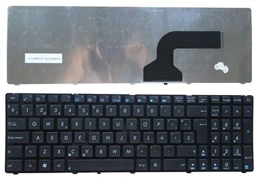 YANHAO Tastiera Spagnola for ASUS G72 X53 X54H k53 A53 A52J K52N G53 N53T N61 X55V X55VD N73S N73J P53S X75V B53J UL50 SP QWERTY [Facile da installare]