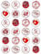 24 x 40th Wedding Anniversary Mix Edible Wafer Card Cupcake Toppers Cake Party Decorations