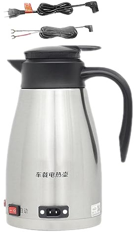 perfk Hervidor eléctrico para automóvil Calentamiento de automóvil Taza de Viaje Taza para automóvil con luz indicadora Taza para Beber Limpieza fácil, 24V para camión