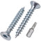 SKIR'CO (150 pièces) Vis à bois en acier zingué 5,0 x 35 mm, tête Torx, tête fraisée, vis pour panneaux d'aggloméré, entièrement filetées