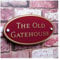 Customized House Number,Customized Address Plaques Oval Shape Signs Apartment Plaques Acrylic With Stickers Customized Door Plates Plaques (Color : Red with Gold, Size : 14CM_20CM)