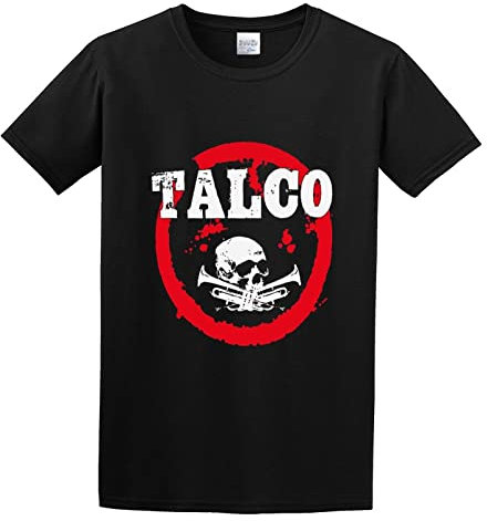 meiguixing Man's T-Shirt Ska Punk Talco Trombone Skull Street Rapper Funky Skulls S-3XL Black Black L
