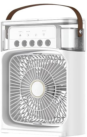 Stock Lider-Ventilador humidificador portátil, aire acondicionado pequeño para el hogar, refrigeración por hidrorefrigeración, ajuste de aire portátil para oficina, ventilador de 3 velocidades