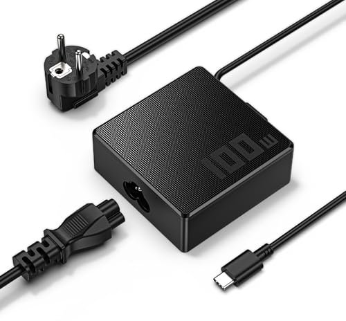 Alimentatore USB C Caricatore rapido 100W per Lenovo, HP, Dell, MacBook Pro, ASUS, Acer, Samsung, Huawei, Xiaomi Air, Caricabatterie Laptop Type C 20V 5A