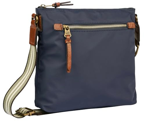 camel active Damen BARI Cross Bag L Handtasche, Dark Blue