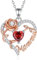 EUDORA Harmony Ball Herz Mutter Tochter Kette für Damen 925 Sterling Silber, Mama Halskette Mamma Anhänger Schmuck Muttertag Geschenk für Frauen Mutter Mamma Großmutter Ehefrau Tochter, 45cm