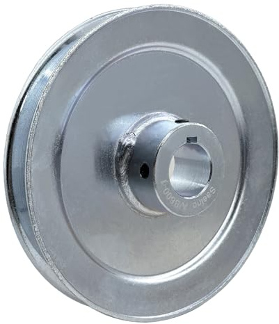Saelno AB600-1 Single Groove Web Sheaves,6 OD 1 inch bore v Belt Pulley,Motor Pulley Carbon Steel for A B 5L 4L V-Belts