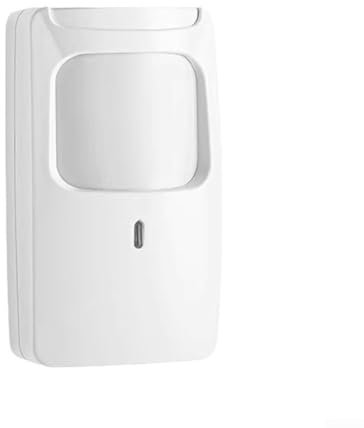 CWOQOCW Détecteur de mouvement PIR, double technologie de détection, blanc, 125 x 42 x 71 mm, portée de 8 à 12 m, température de -30 °C à 75 °C, immunité des animaux de compagnie de moins de 10 kg