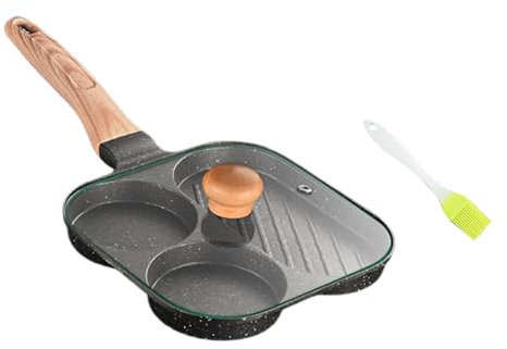 Aluminum Alloy Fry Pans for Eggs and Burgers Breakfast Cooker Skillets with Long Handle Kitchen Cooking Accessories