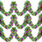Generisch Lametta Gold,Lametta Stanniol Mit Schneeflocke,Metallic Garland Metall Twisted Ring Deko Lametta Girlande wunderschöne Dekorationen im Freien für Karneval， Tischplatten, Türrahmen