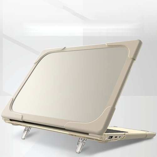 Compatible with Microsoft Surface Laptop Go 1/2/3 12.4 1943/2013/3710/2022 Case Shockproof Case,Heavy Duty Rugged Protective Case Cover (Khaki)