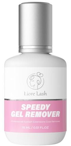 Speedy Gel Remover for Eyelash Extension Glue Liore Lash/Fast Lash Adhesive Dissolution - 60 Seconds/GBL Free Professional Supplies/Blue Color Debonder with a Pleasant Smell 15 ml