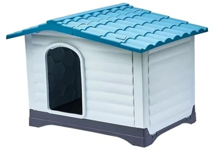 Kunststoff-Hundehütte unter Treppe kleine Hundehütte Wasserdicht Abnehmbares Haustier Tierhaus Sonnenschutz Outdoor Hundekäfige