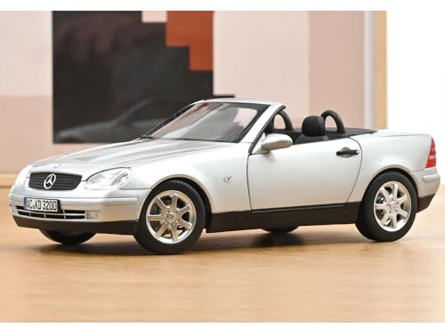 Mercedes-Benz SLK 1996 Shiny Silver 1/18