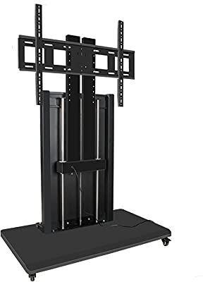 Smart Electric TV Stand - Carrello mobile regolabile in altezza per TV da 40-90 Design a doppia colonna Controllo intelligente supporta fino a 74,8 kg di base TV da pavimento.