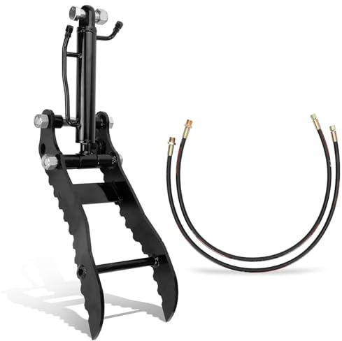 Nicvrea Mini Escavatore Idraulico per Pollice, Singleholethumbclip, Supporto a Forma di L, per Piccoli escavatori