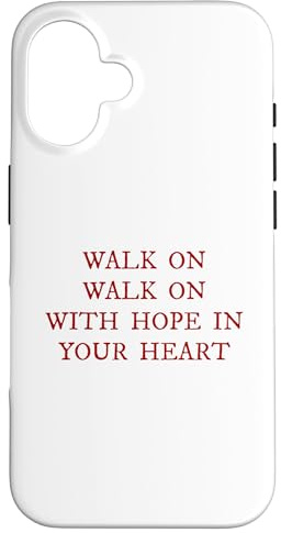 Walk On with Hope in Your Heart Liverpool Song Soccer Fan Case for iPhone 16