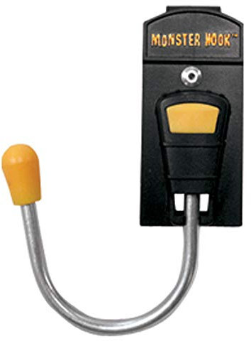 McGuire-Nicholas 93333 Single Monster Haken, Metall, 100% Metall, Werkzeughaken, Werkzeugaufbewahrung und Organisation, Modern, Gelb, Schwarz