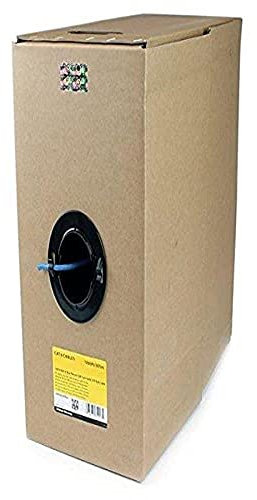 StarTech 1000ft Cat6 Bulk Wire, Solid UTP, CMP, Blue, TAA (WIRC6CMPBLU)
