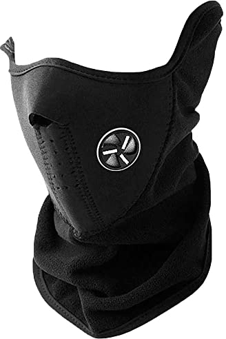 OcioDual Fahrrad Maske Schutzmaske Neoprenmaske Motorrad Ski Snow Neck Face Mask Schwarz