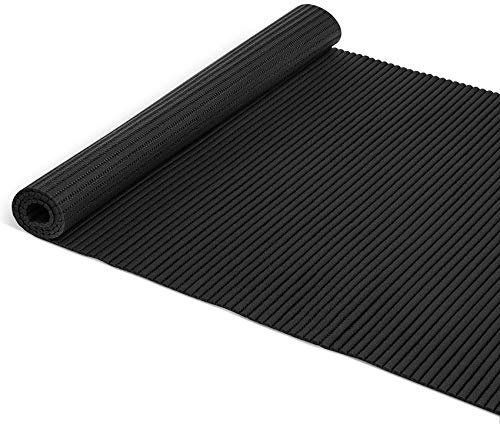 ANRO Badematte Badvorleger Weichschaummatte Badläufer Antirutsch Schwarz 65x260cm