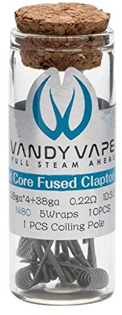 VandyVape Quad Core Fused Clapton Coil (10pcs) Flasche