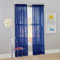 Megachest a pair of slot top voile curtains (Navy, 56 wideX90 drop 2 Panels)