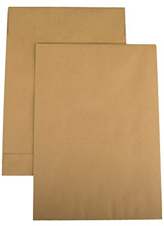 250 Faltenversandtaschen DIN C4 229 x 324 x 38 mm braun Selbstklebeverschluss ohne Fenster Faltentasche Versandtasche Umschläge