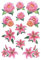 Ideen mit Herz Stickerbogen 3-D Relief-Sticker | Aufkleber | Hochwertig geprägt mit 3-D-Effekt | Din A4 Bogen mit verschiedenen Motiven (Blumen & Schmetterlinge 05)
