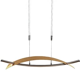 Lucande LED Pendelleuchte Goldoptik dimmbar, Esstisch Hängelampe höhenverstellbar 22W gesamt Esszimmerlampe Esstischlampe