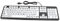 Teclado de Computadora con Letra Grande,Teclado Personas Mayores,Teclado Blanco Negro de Alto Contraste Usb con Cable,Teclado para Personas Discapacidad Visual,Teclado de PC para Personas Mayores