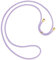 mtb more energy® Ersatz-Band für Handykette - Violett - inklusive Endkappen (Gold) - hochwertige Austausch-Kordel - Band Seil Kette