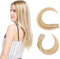 Elailite Tape Extensions Haarverlängerung - Invisible Tape Extensions Echthaar - Remy Real Human Hair - 20PCS Tape in Extensions - glatt - 30cm 20g #18/613 Aschblond＆Gebleichtes Blond