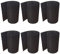 workingHOUSE Rotolo Frangivisto in Polyrattan per Recinzione Esterna - Strisce Resistenti alle Intemperie per Recinzioni, Balconi e Terrazze - Facili da Installare - 255 cm x 19 cm (6x Nero)