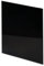 Bathroom Extractor Fan with Glass Front Panel - Pull Cord Timer Humidity Sensor (100mm / 4 Silent KWS with Pull Cord, Square Gloss Black - PTGBP)