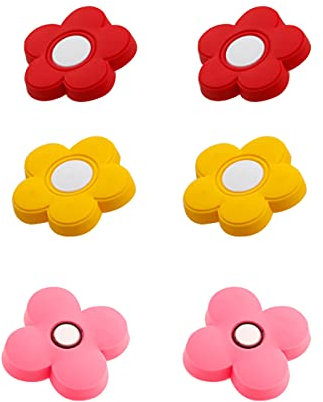 CcHhyyt Cartoon Form Weiche Gummi Knöpfe für Kinder Mädchen Jungen Schrankgriff Schubladen Knöpfe für Kinderzimmer Schränke 6 Stück (Mix A)