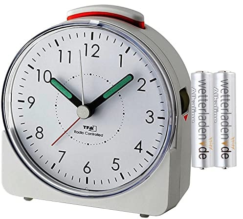 TFA Dostmann 60.1513 Sunrise Radio-réveil analogique Blanc avec piles