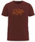 FORSBERG Finnson T-Shirt mit stylischem Bär Brustlogo Rundhals für Herren in Vier verschiedenen Farbkombinationen, Farbe:Bordeaux, Größe:XL