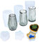 Cayway Resin Silikonformn, 3 Stück Vase Silikonform Epoxidharz Form, Blumentopf Resin Form Epoxidharz Formen Gießform, Vase Gießformen Silikonform für Epoxidharz, Heimtextilien