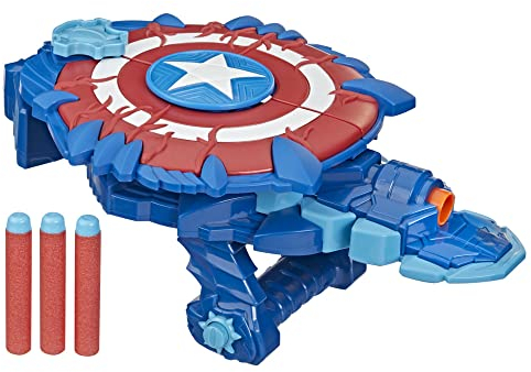 Marvel Avengers Mech Strike Monster Hunters Captain America Monster Blast Shield Rollenspiel Spielzeug Kinder ab 5 Jahren
