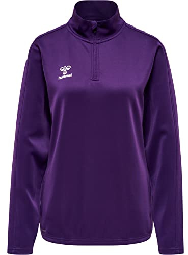 hummel Damen Hmlcore Xk Half Zip Vrouw Sweatshirt, Acai/White, XXL EU