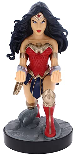 Exquisite Gaming: Warner Bros: Wonder Woman - DC Comics Original Handy & Gaming Controller Halterung, Geräteständer, Cable Guys, Lizenzfigur