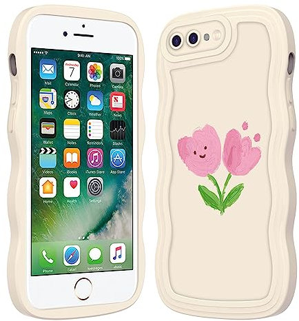 JZASES Cover per iPhone 7 Plus/iPhone 8 Plus (5.5 inch), Antiurto Custodia con paraurti in TPU Morbido, Antigraffio Silicone Protettiva Cover Compatibile con iPhone 7 Plus/iPhone 8 Plus, Motivo-18