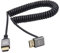 RIIEYOCA 90 grados de ángulo UHD 4K HDMI macho a HDMI macho 18 Gbps High Speed 2.0 Extender cable en espiral compatible con 4K @ 60Hz, 1080p, ARC, 3D, extensible a 1.5m / 5 pies